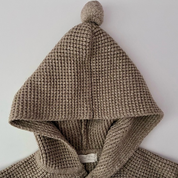 Rylee + Cru 12-18M knit hooded sweater - Picture 3 of 10